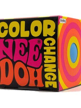 Schylling NeeDoh Color Change Stress Ball Blue - Groovy Glob Fidget New